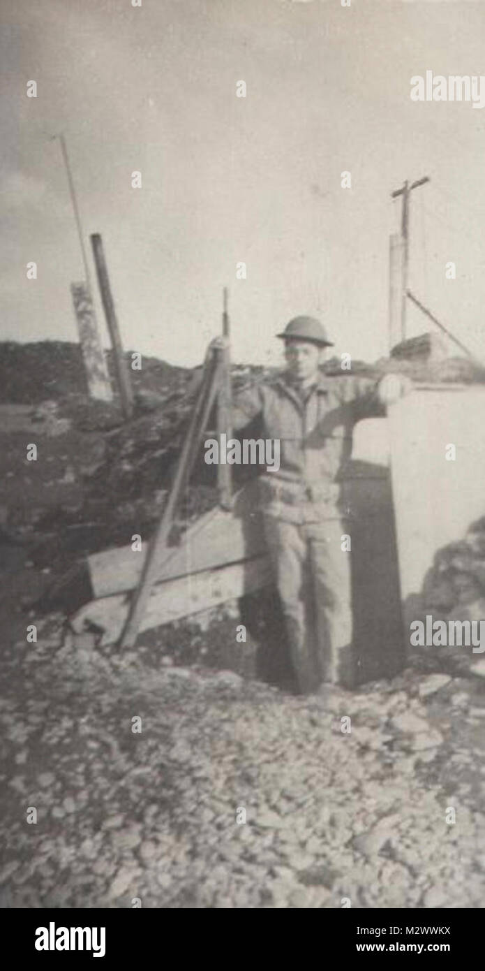 World War Two, black and white photo of soldiers in countryside Stock ...