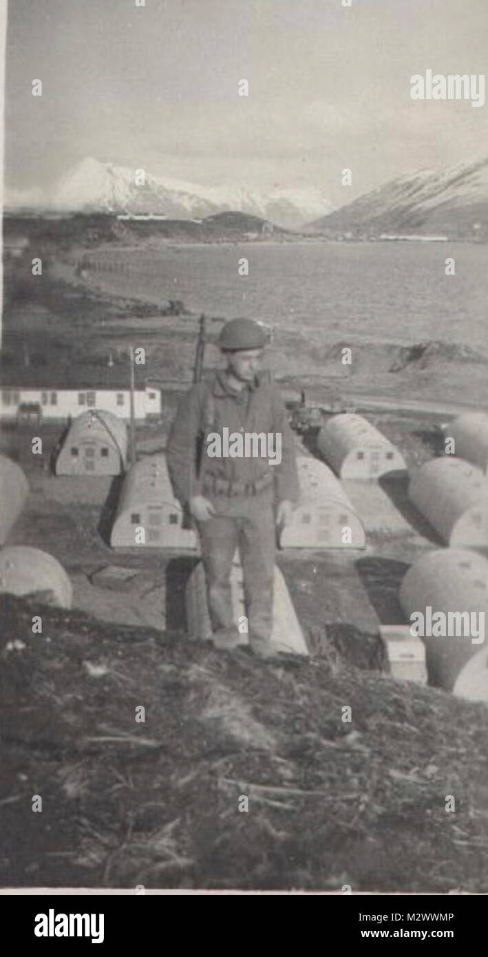 World War Two, black and white photo of soldiers in countryside Stock ...