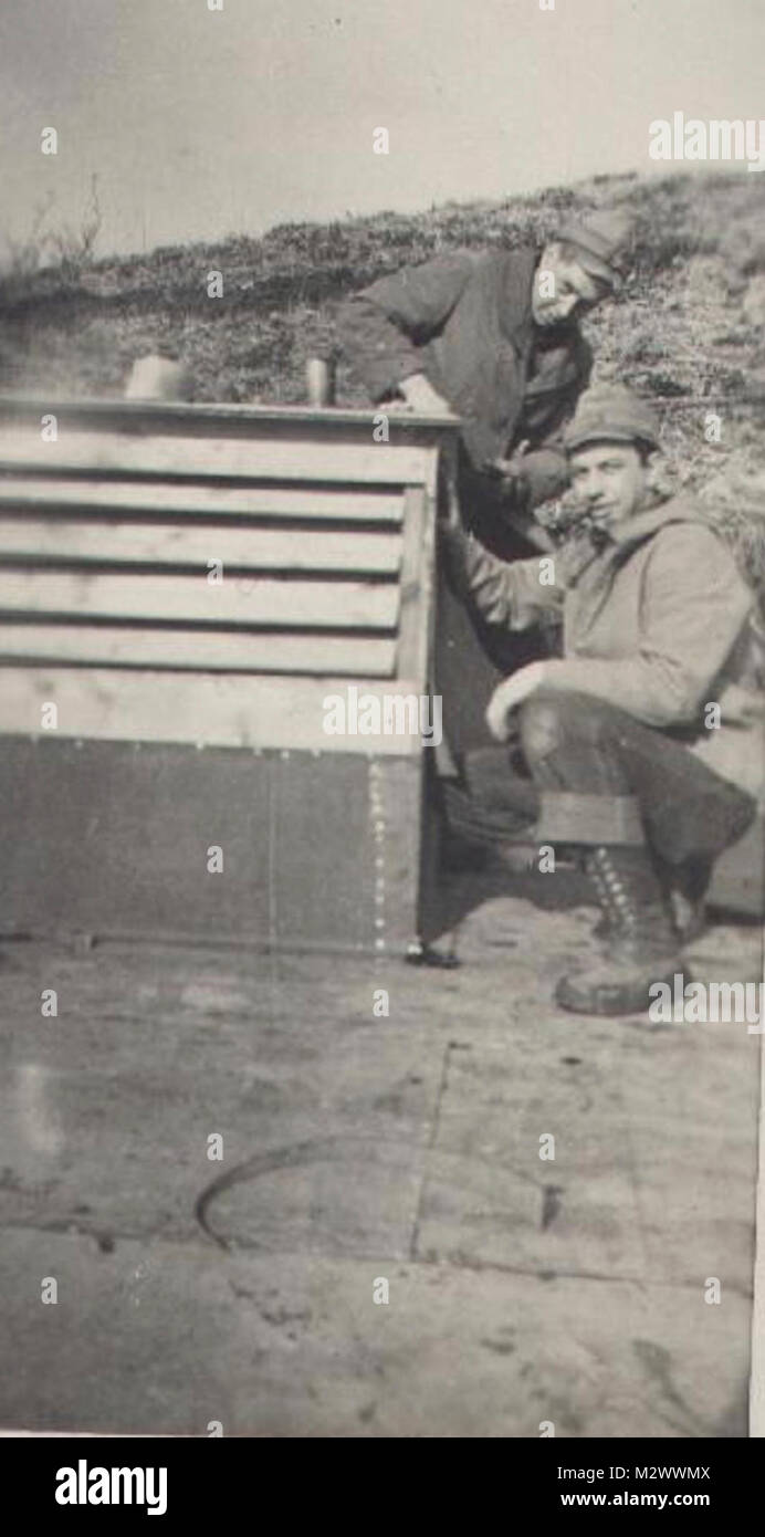 World War Two, black and white photo of soldiers in countryside Stock ...