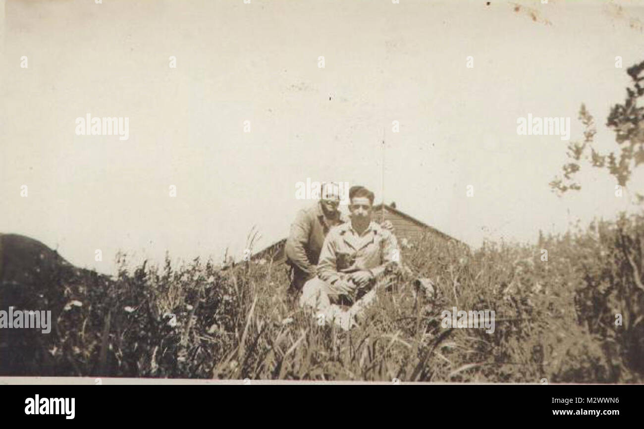 World War Two, black and white photo of soldiers in countryside Stock ...