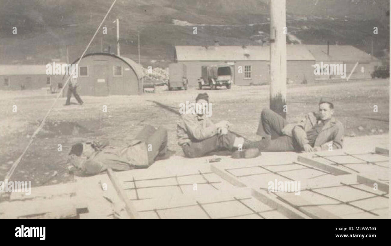 World War Two, black and white photo of soldiers in countryside Stock ...