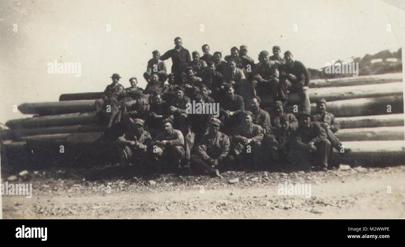World War Two, black and white photo of soldiers in countryside Stock ...