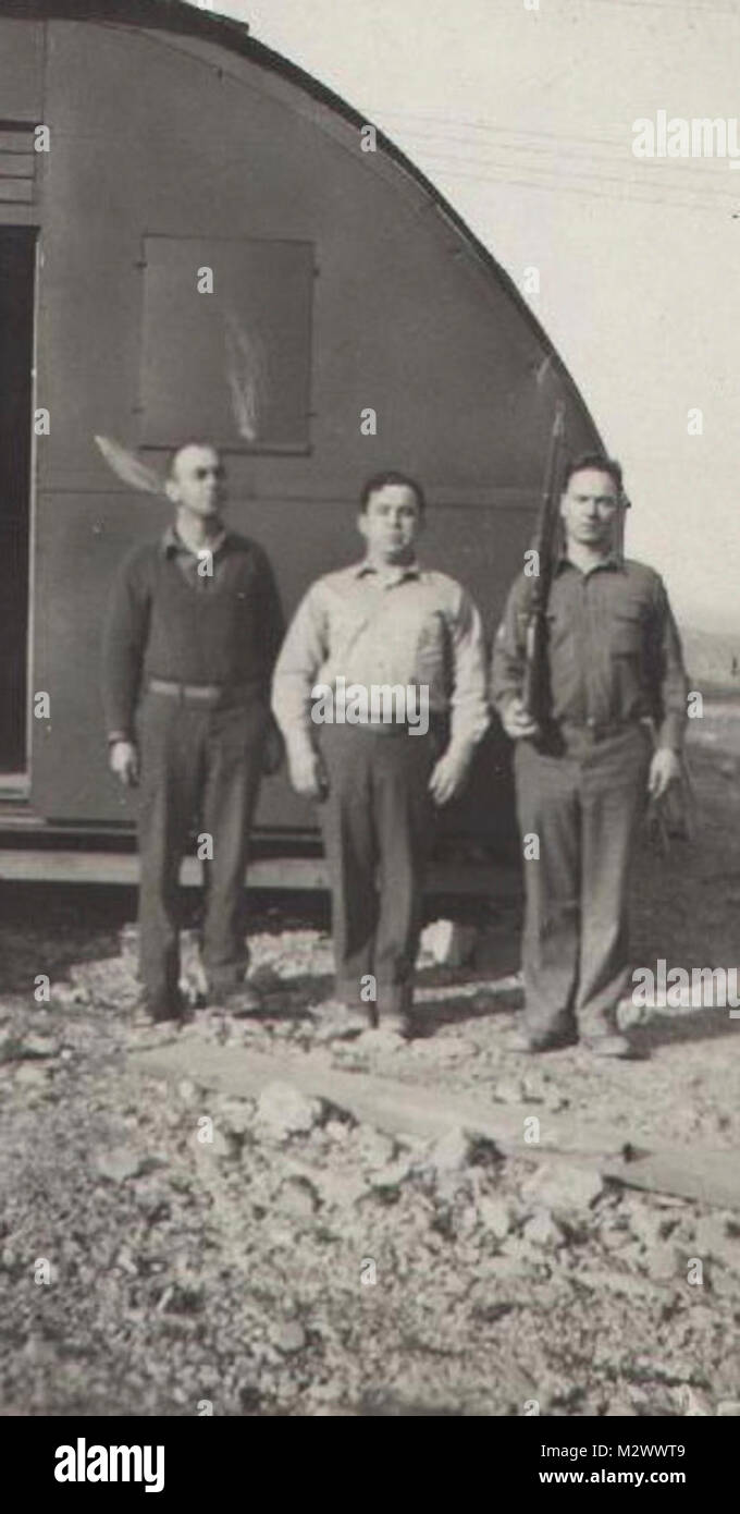 World War Two, black and white photo of soldiers in countryside Stock ...