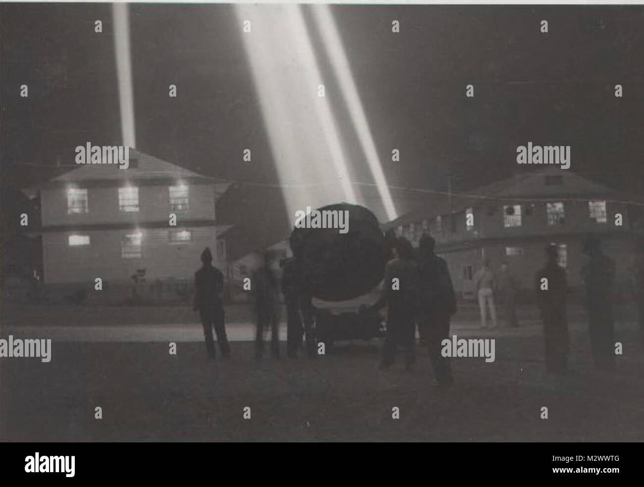 World War Two, black and white photo of soldiers in countryside Stock ...