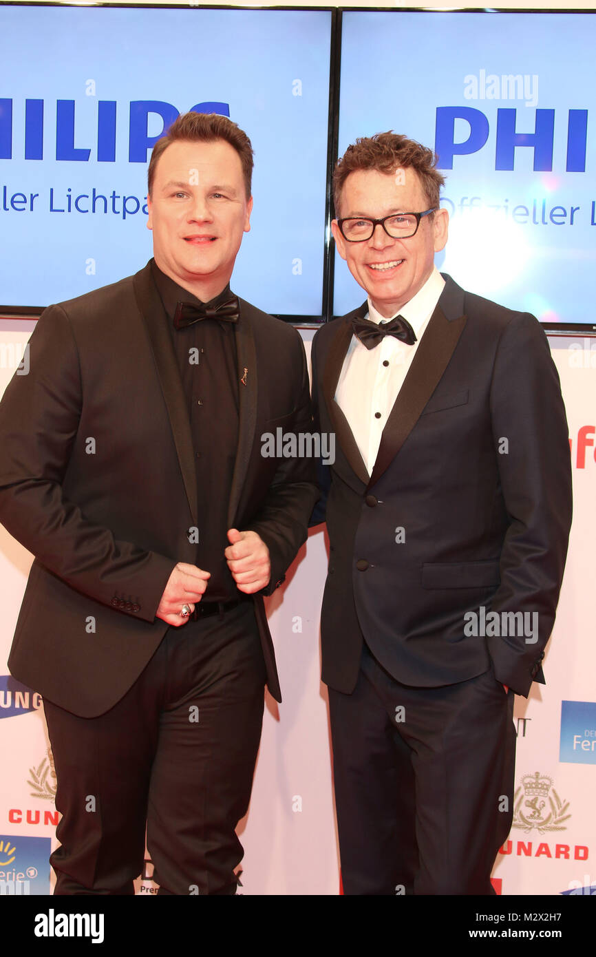 Guido Maria Kretschmer & Frank Mutters, Goldene Kamera 2015, Red Carpet, Messehallen Hamburg, 27.02.2015 Stock Photo