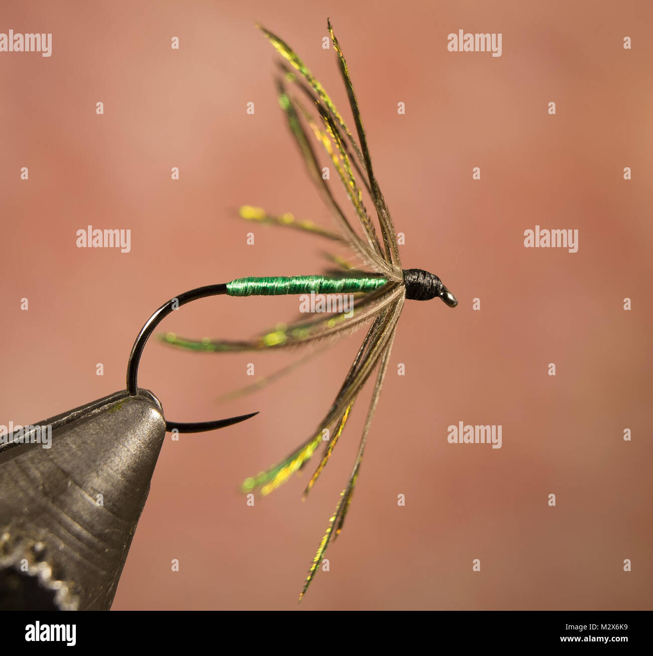 Green Needle Peacock Soft Hackle wet fly Hook TMC 103BL No.11 Body