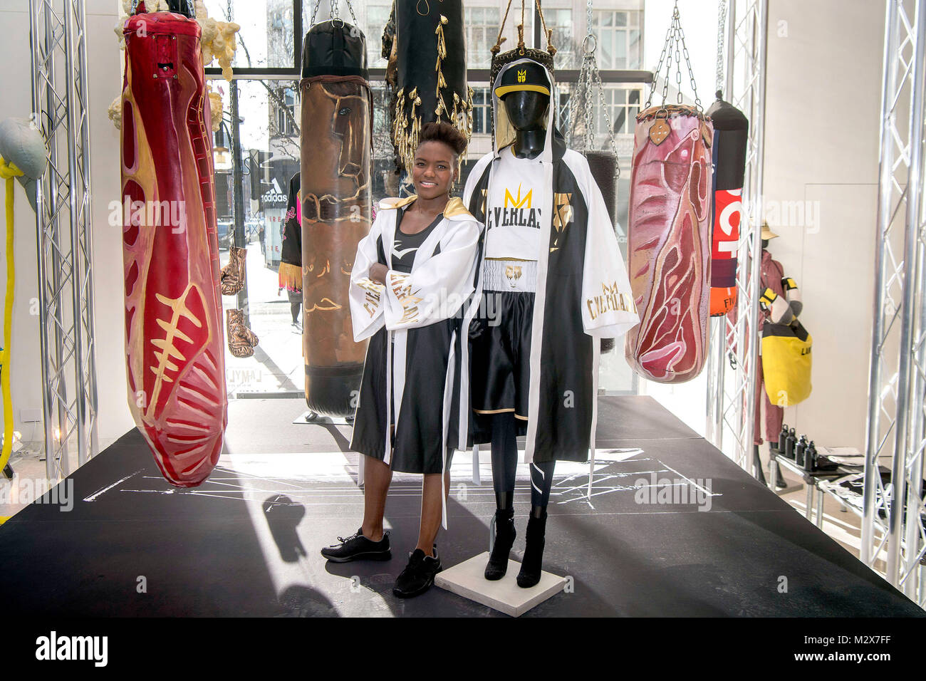 Olympic boxing champion Nicola Adams launches her first sportswear  collection in collaboration with Everlast at Selfridges, London Stock Photo  - Alamy