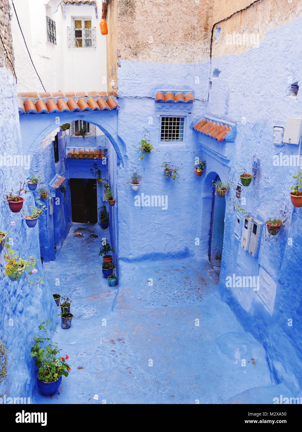 Houses of Chefchaouen Stock Photo Alamy