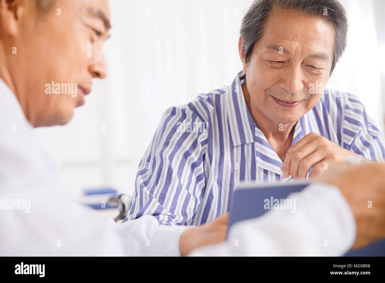 The doctor and the patient communication Stock Photo