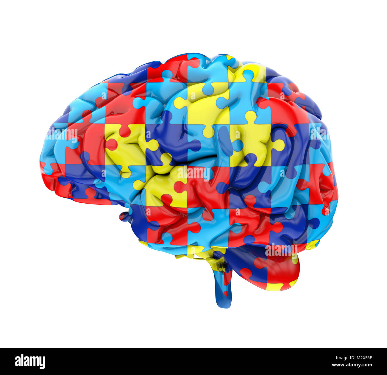 Puzzle piece brain hi-res stock photography and images - Alamy