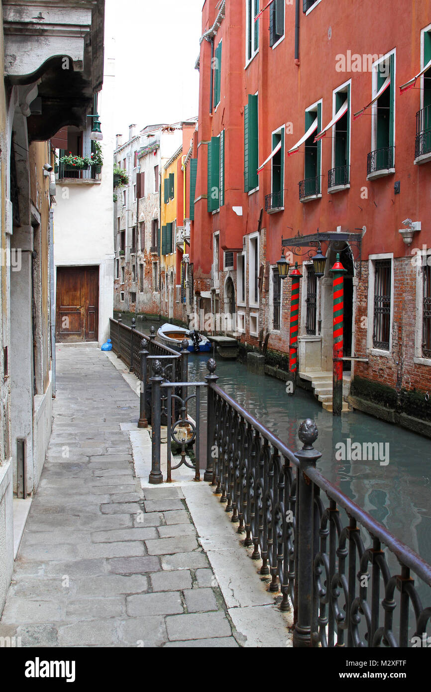 Narrow street in venice hires stock photography and images Alamy