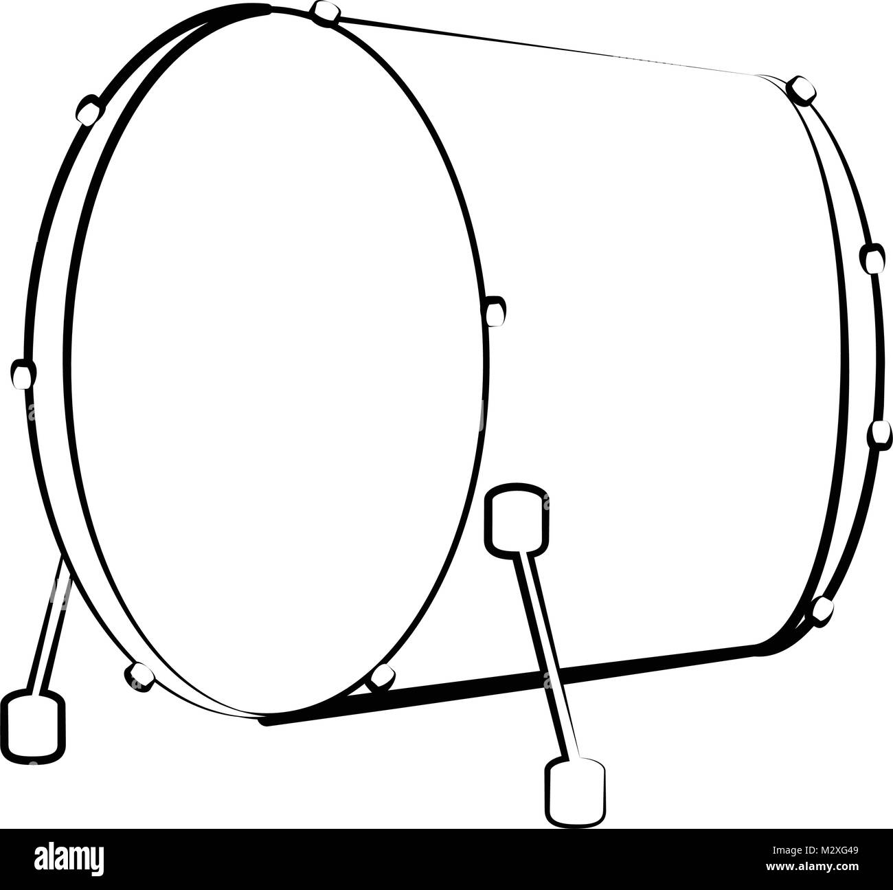 Bass Drum Drawing