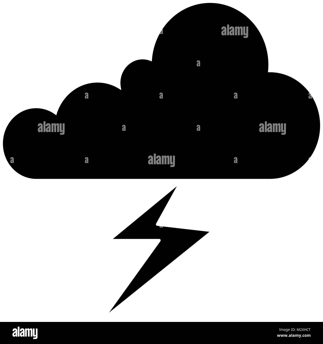 weather cloud rainy with ray Stock Vector Image & Art - Alamy