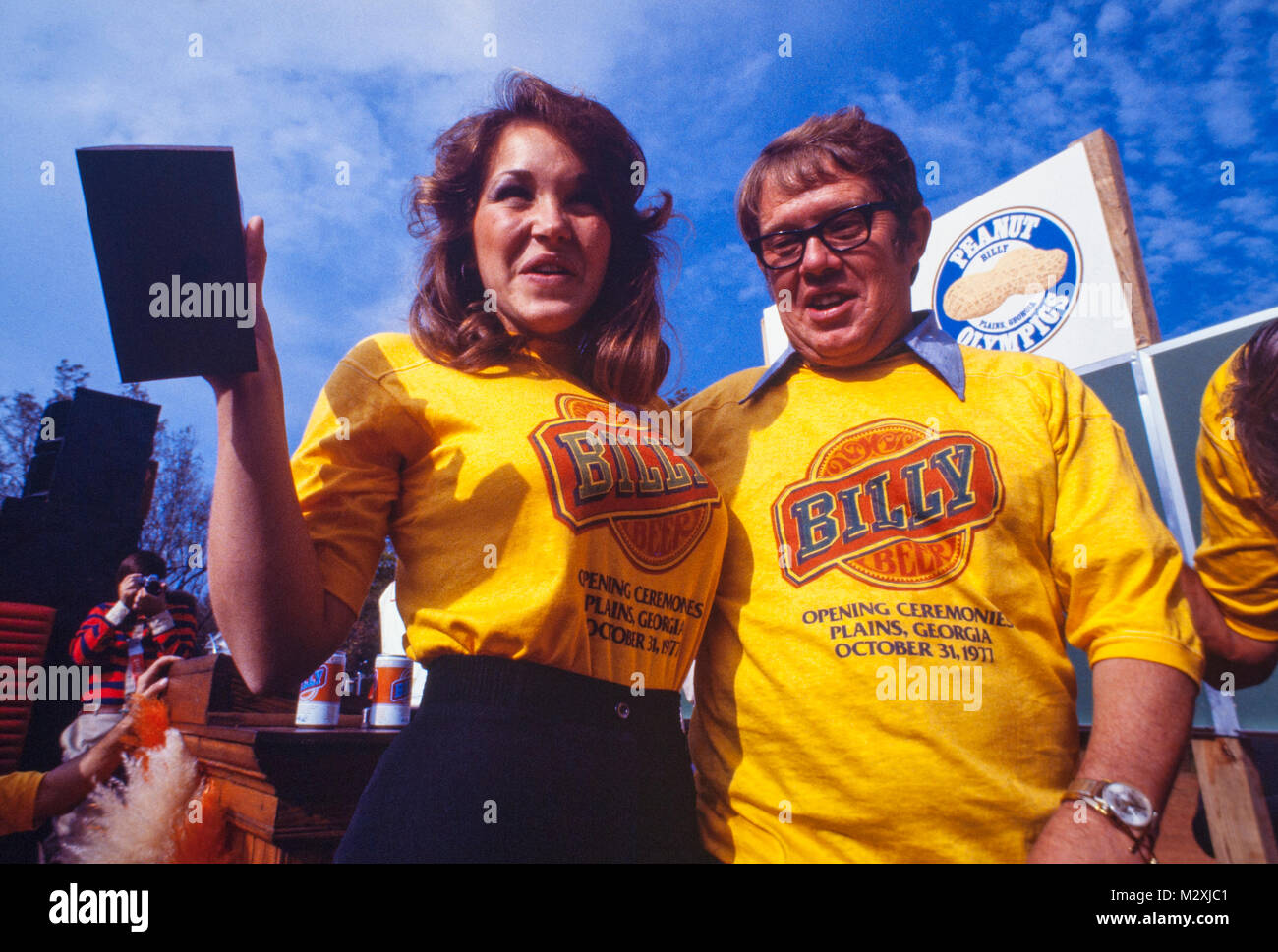 Billy Beer Rollout in Plains, GA. William Alton 'Billy' Carter was an American farmer and businessman and the younger brother of Pres. Jimmy Carter. Stock Photo