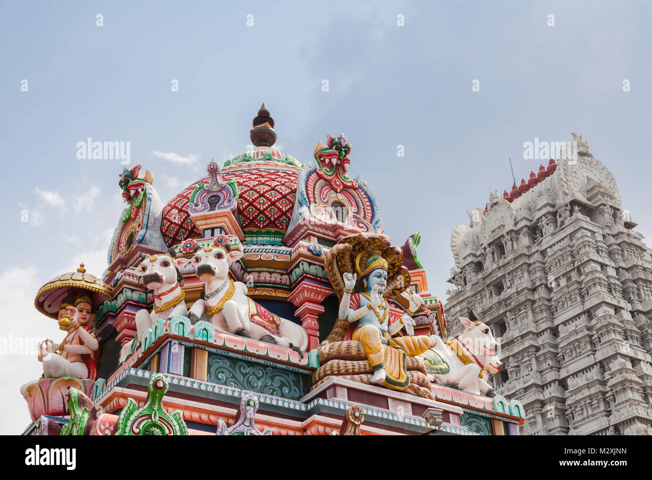 India, Tamil Nadu, Tirukalukundram, Vedagiriswarar Temple Stock Photo