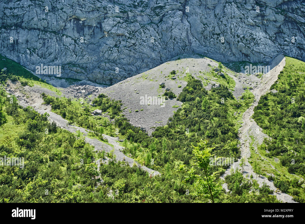 rock formations, Gosausee, mountains, spring, Austria Stock Photo