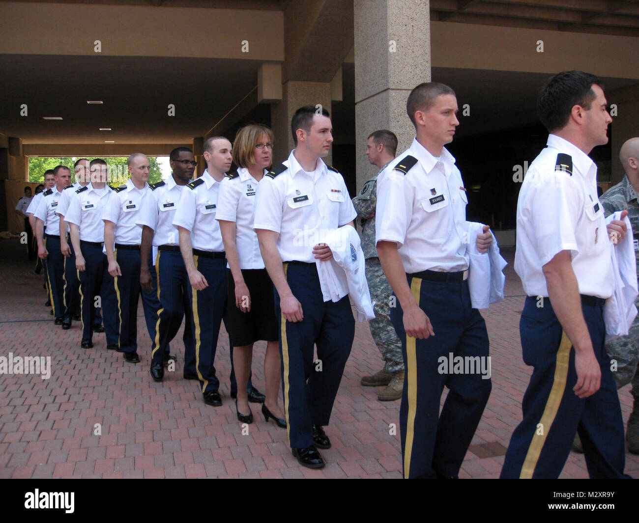 Medical military service members who are training to be doctors at