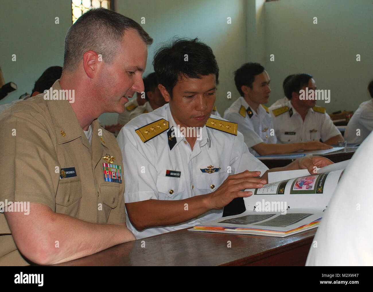 An basic lifesaving skills exchange by #PACOM Stock Photo - Alamy