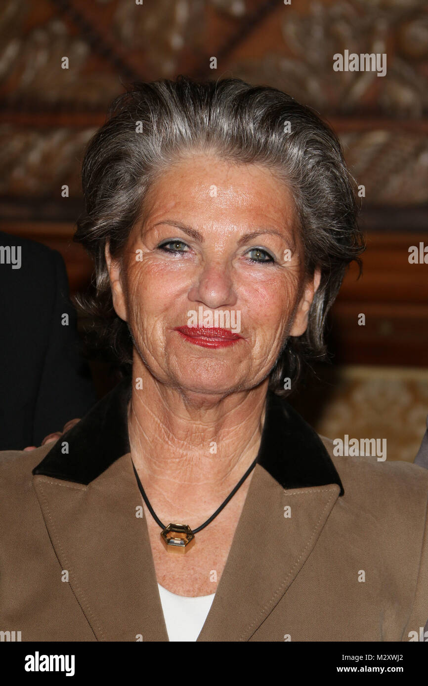 Hannelore Lay, Pressekonferenz von brotzeit e.V., Fruestueck fuer Hamburgs Grundschulkinder, Rathaus Hamburg, 10.11.2014 Stock Photo