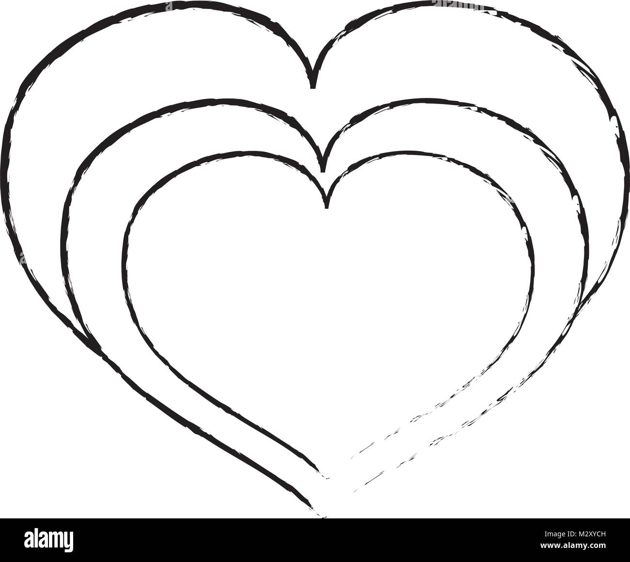 grunge heart love symbol of passion Stock Vector Image & Art - Alamy
