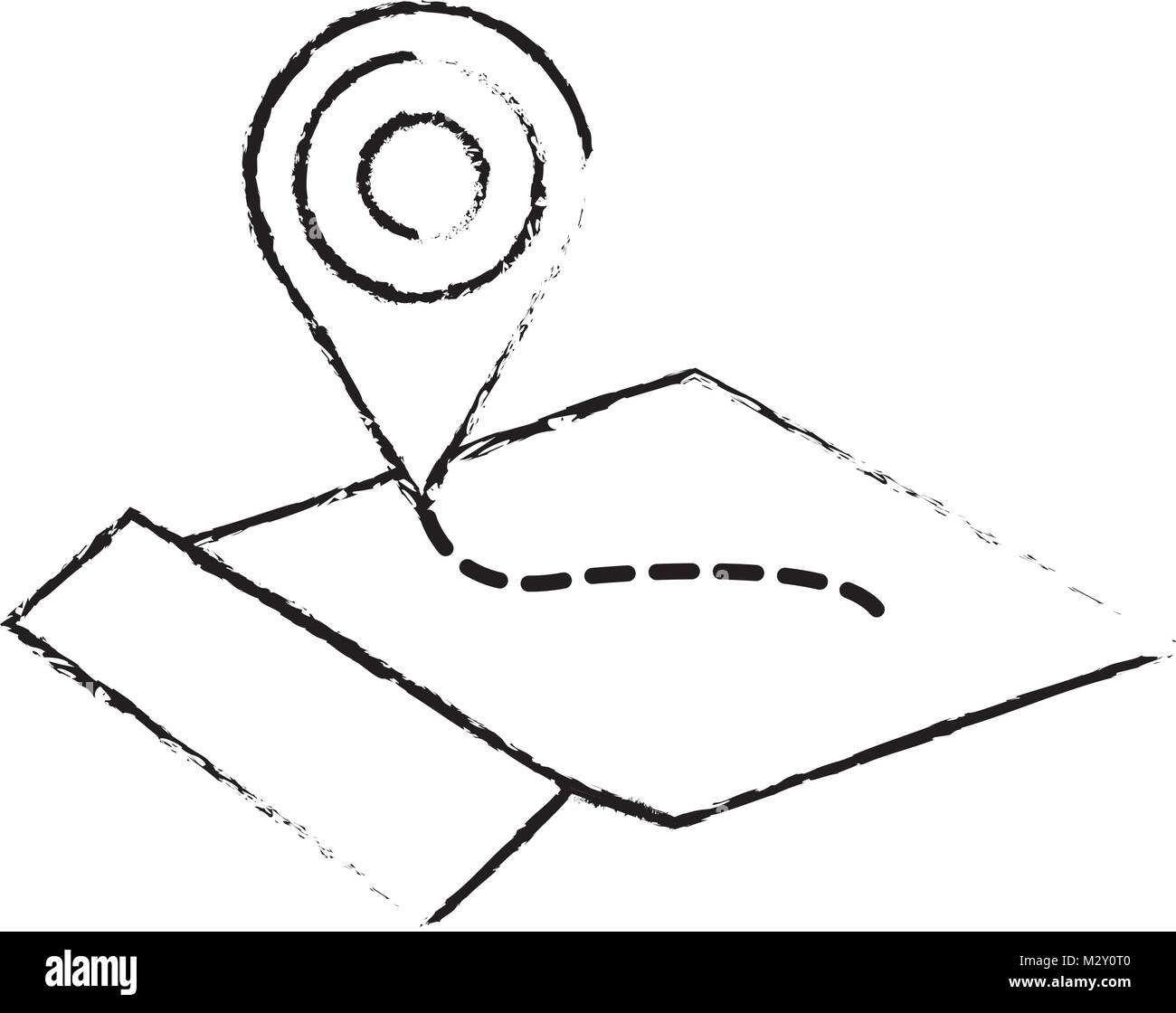 grunge geography global map with location symbol Stock Vector Image