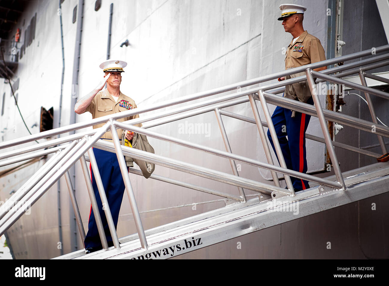 Luis Ruck Col. Kenneth M. DeTreux, commanding officer, Special Purpose Marine-Air ...
