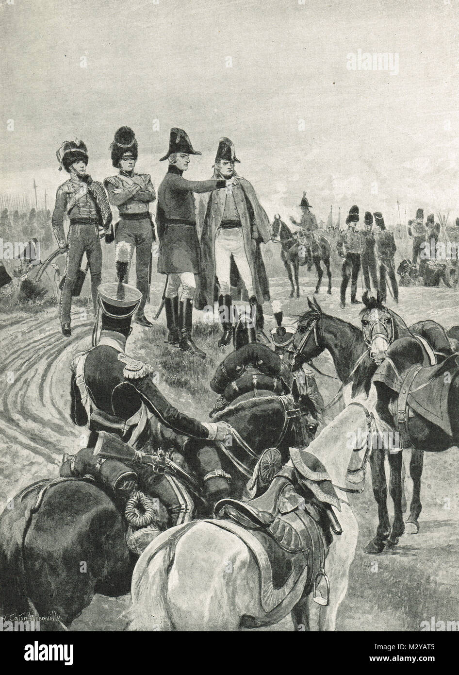 Edward Pakenham and the Duke of Wellington, the Battle of Salamanca, 22 July 1812 Stock Photo