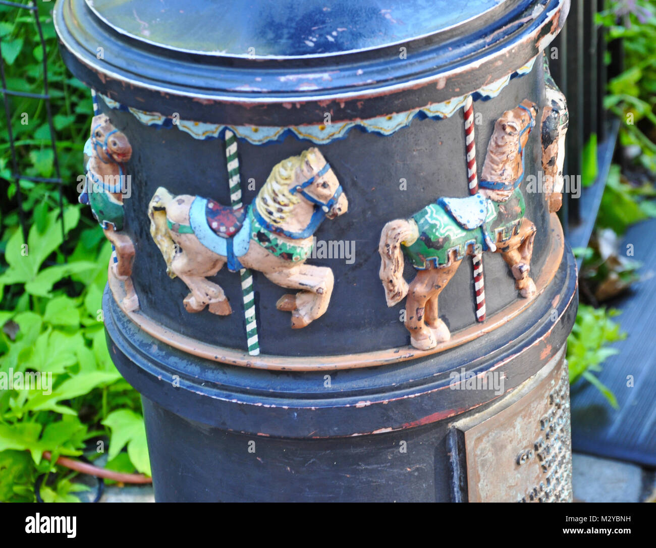 New York, NY. Central Park Carousel. August 22, 2016. @ Veronica Bruno / Alamy Stock Photo