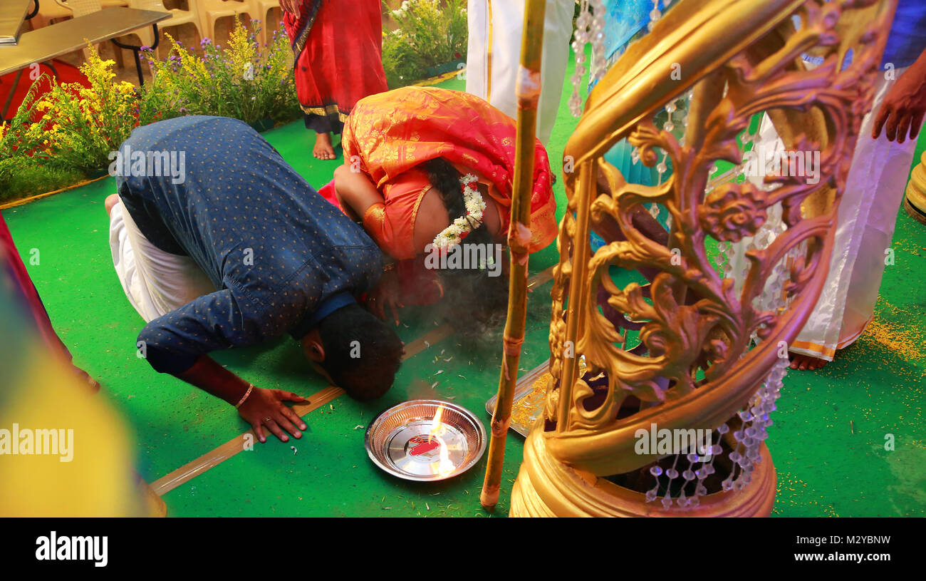 south asian wedding rituals, ceremony Stock Photo - Alamy