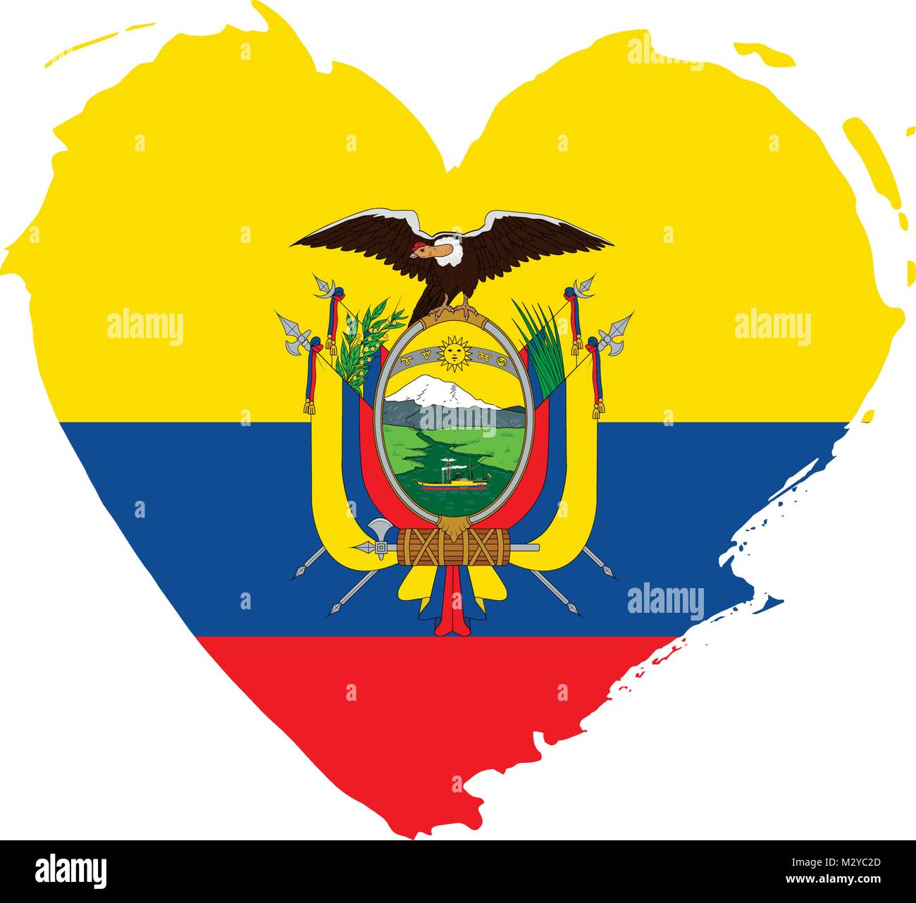 Ecuador flag, vector illustration Stock Vector Image & Art Alamy