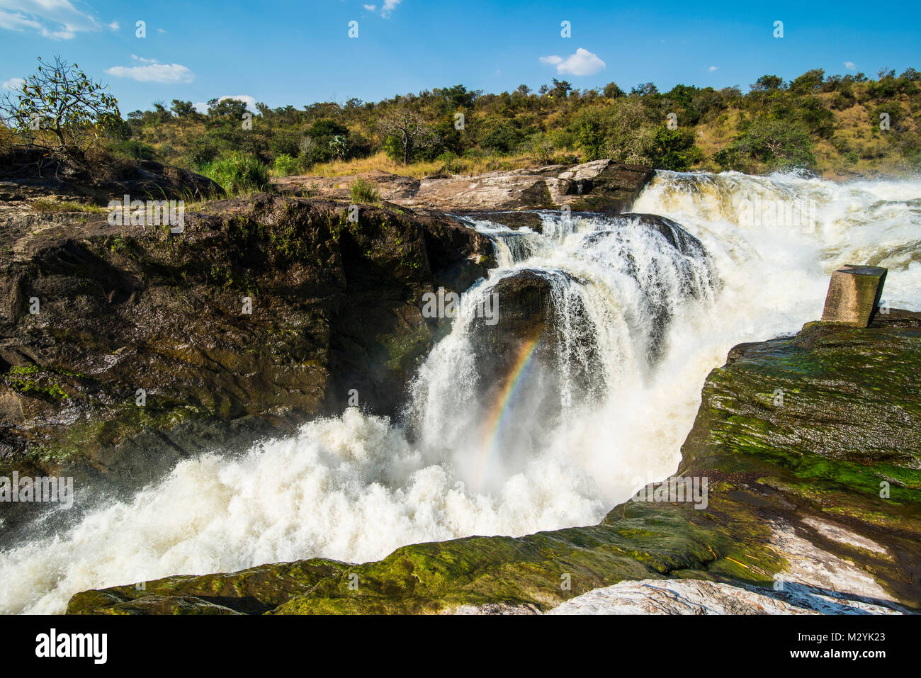 Murchison Falls, also known as Kabarega Falls on the Nile, Murchison Falls National Park, Uganda, Africa Stock Photo