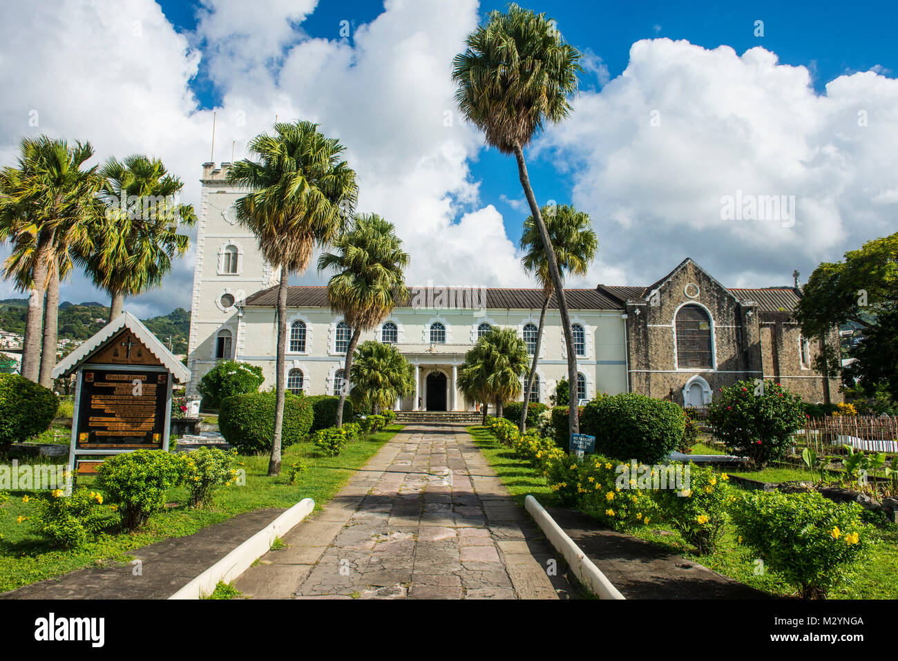 St. George's Cathedral, Kingstown, St.Vincent, St. Vincent and the Grenadines, Caribbean Stock Photo