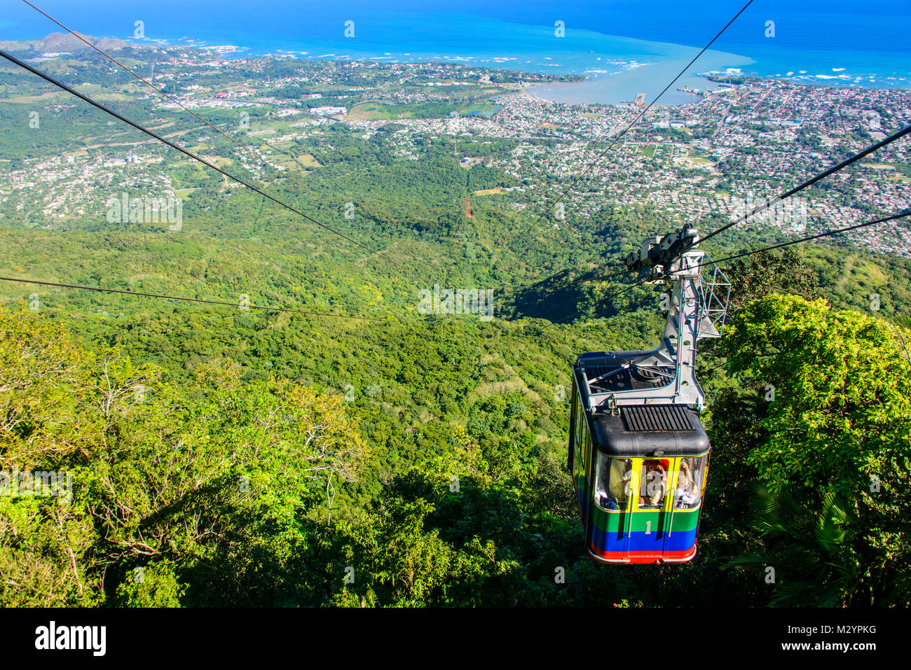 Teleférico, only cable car in the Carribean, Puerto Plata, Dominican Republic Stock Photo Alamy