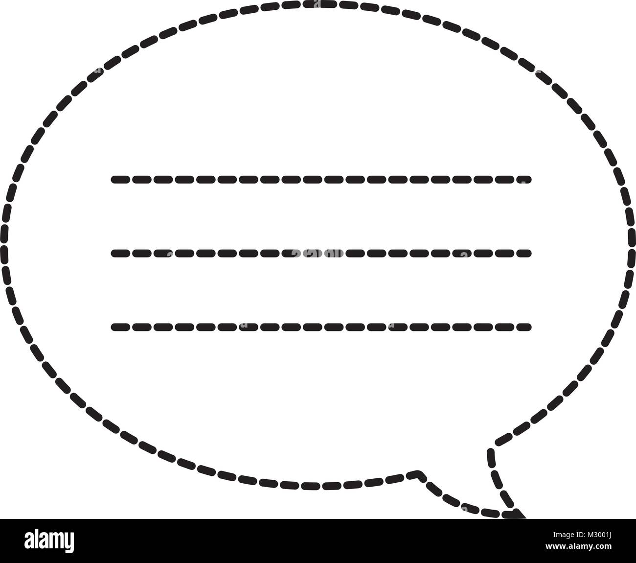 dotted shape text chat bubble message communication Stock Vector Image ...