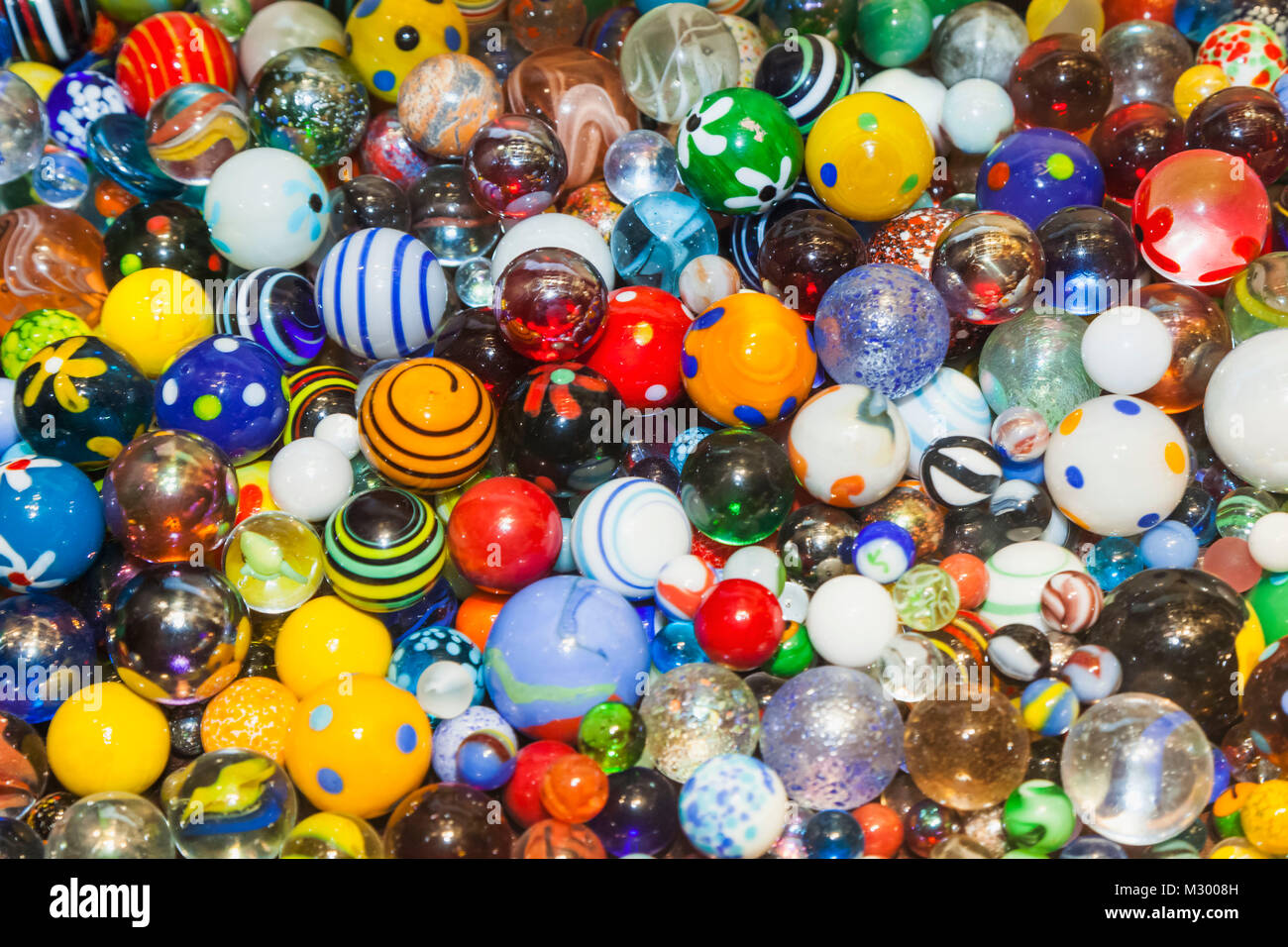 England, Devon, Bovey Tracey, House of Marbles and Teign Valley Glass, Marbles Stock Photo