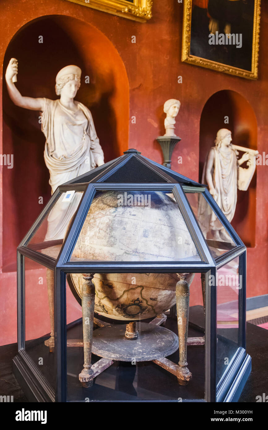 England, West Sussex, Petworth, Petworth House, North Gallery, The Molyneux Globe Stock Photo