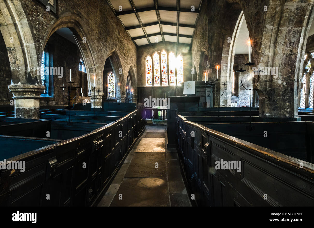 Very rare box pews of the ancient Holy Trinity church, Goodramgate ...
