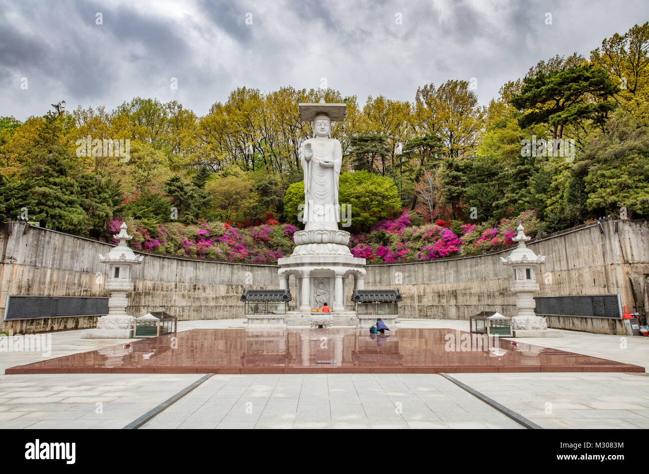Bongeunsa Temple and Buddha Statue in Seoul South Korea Stock Photo Alamy