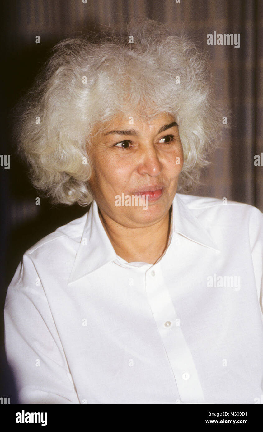 Nawal El Saadawi Egyptian Author 1989 Founder And President Of The Stock Photo Alamy