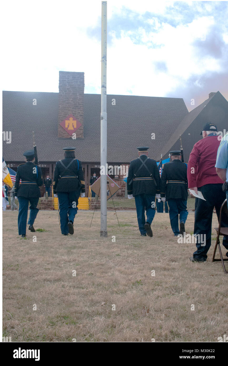 Veteran's Day is recognized at the 45th Infantry Division Museum in Oklahoma City, OK on Nov. 10