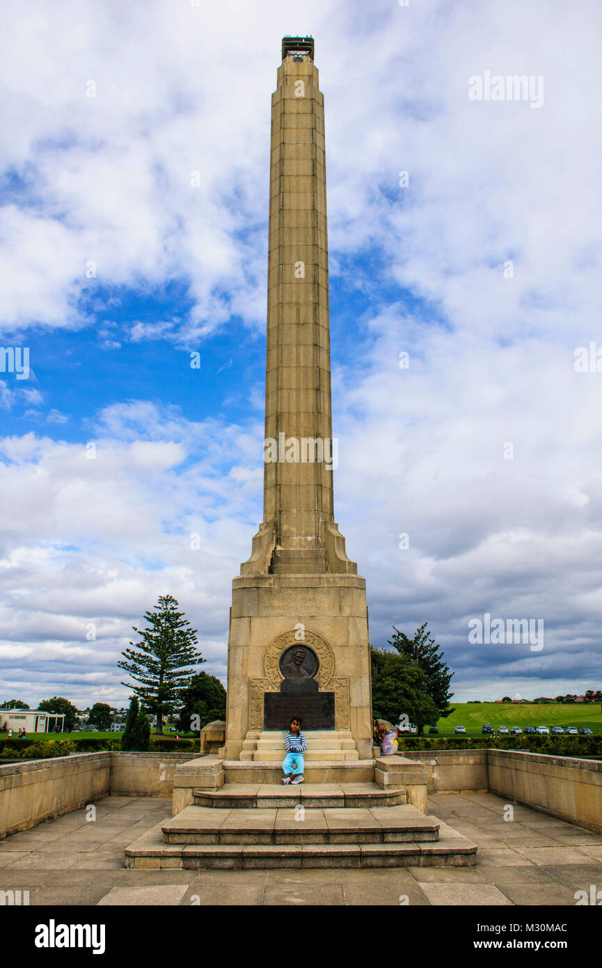 Michael Joseph Savage memorial, Tamaki Drive, Auckland, New Zealand Stock Photo