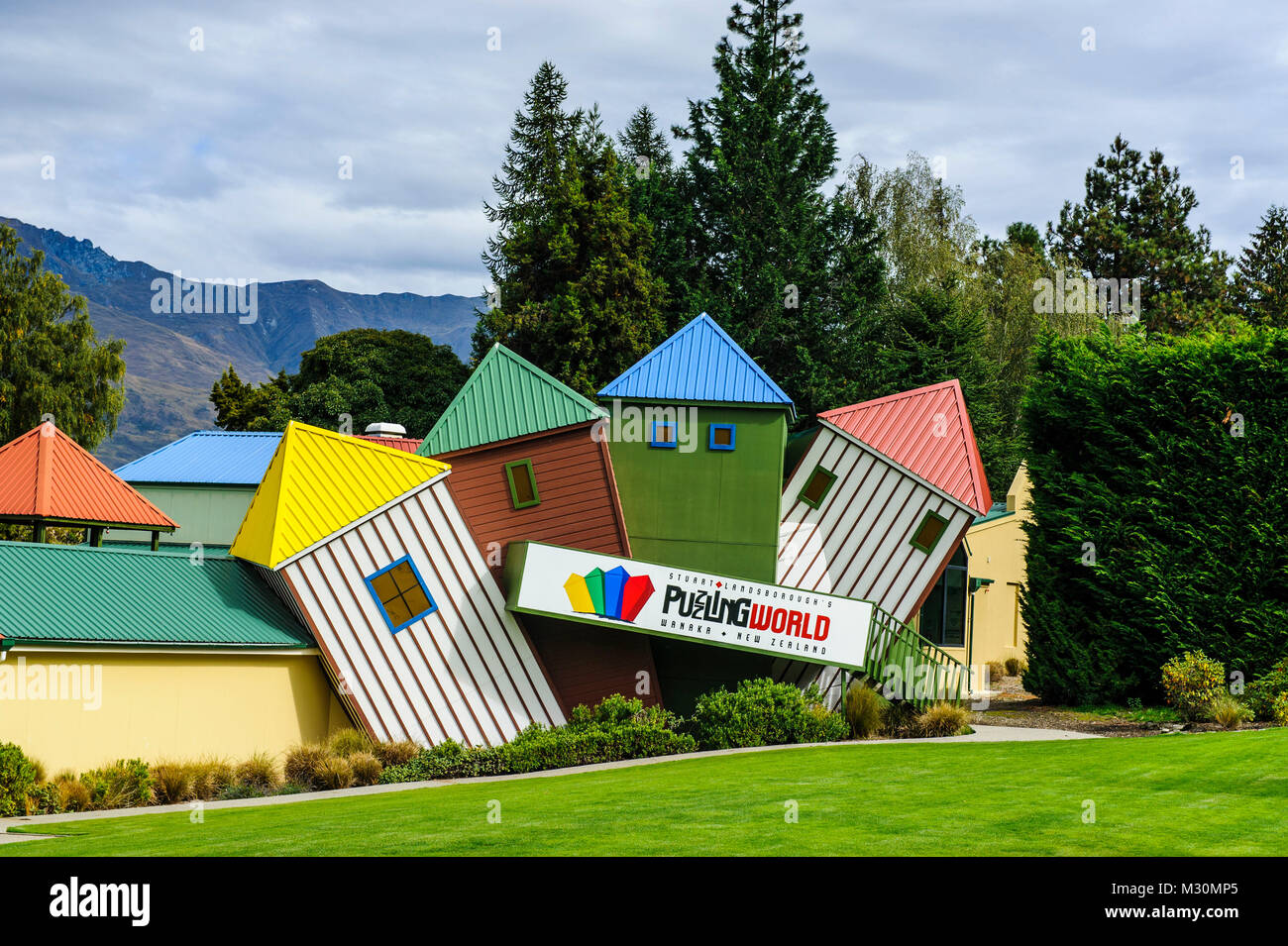 Puzzling world, Wanaka, South Island, New Zealand Stock Photo - Alamy