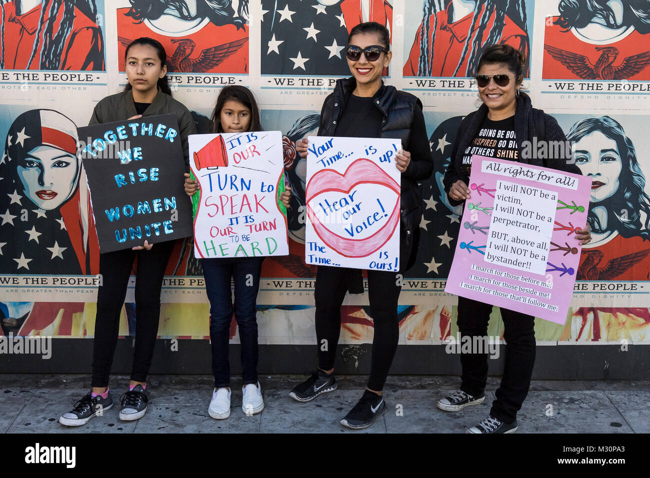 The one year anniversary of the original Women's March; Women's March ...