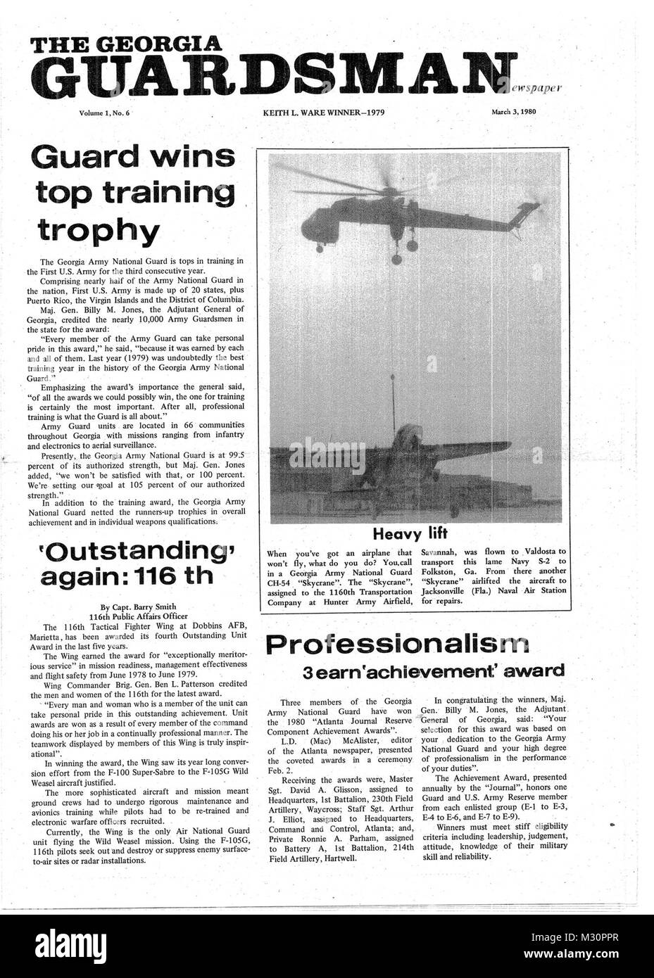 March 1980 by Georgia National Guard Stock Photo