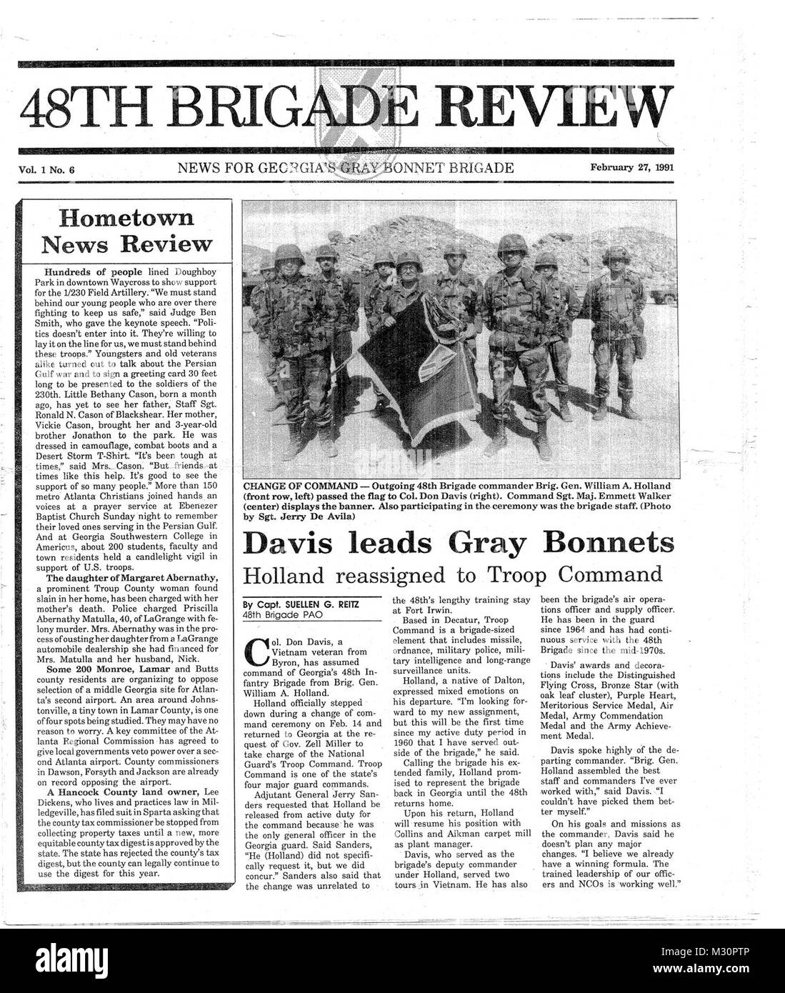 February 1991 by Georgia National Guard Stock Photo