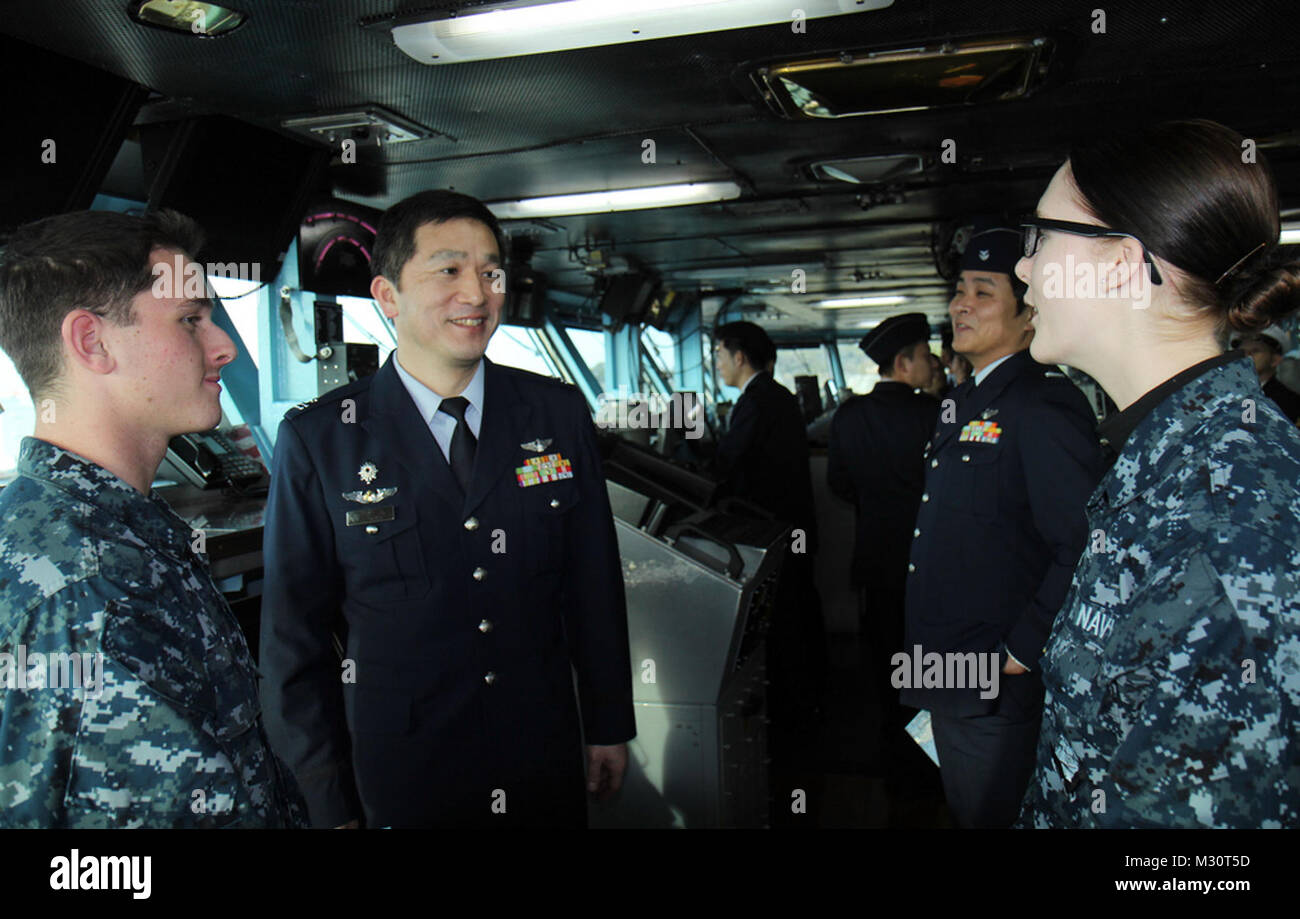 USS GW members of Japan Air Self-Defense Force by #PACOM Stock Photo ...