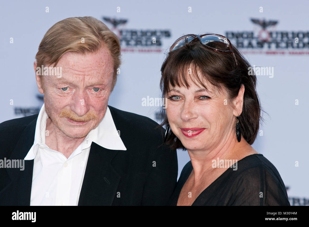 Otto Sander & Monika Hansen beim Photocall 'Inglourious Basterds' in Berlin Stock Photo