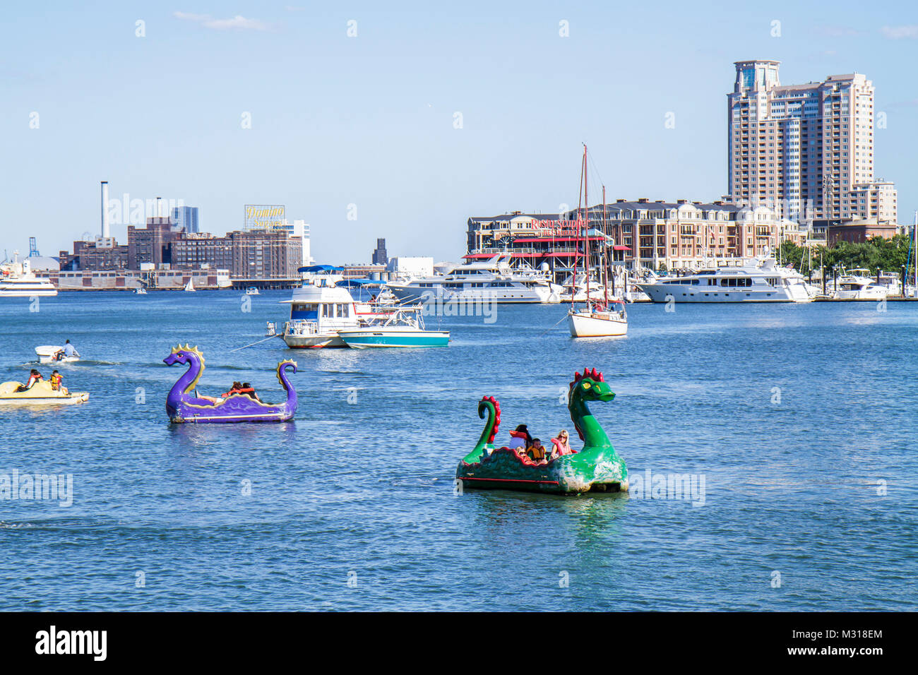Baltimore Maryland,Inner Harbor,harbour,skyline,Patapsco River water