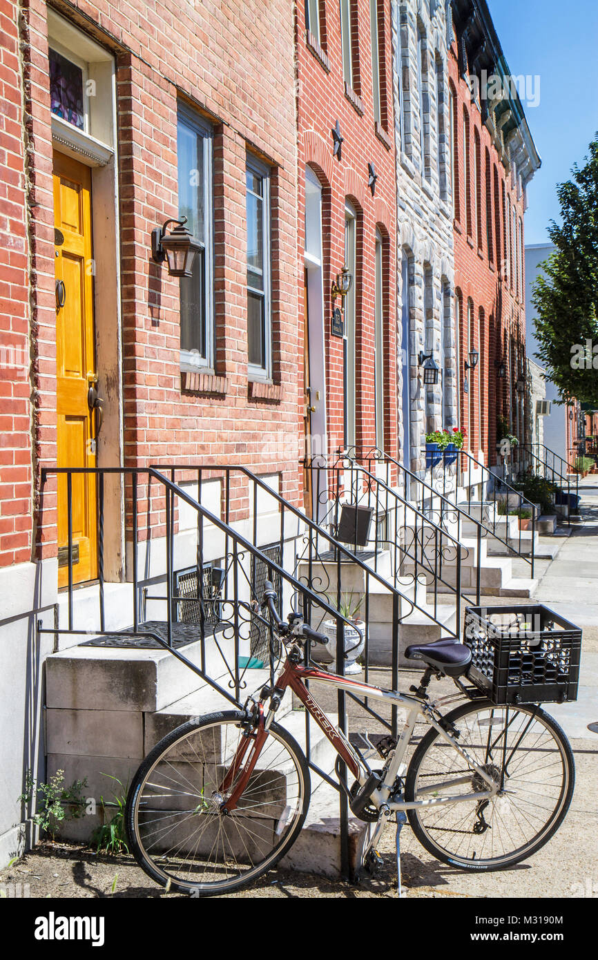 Baltimore Maryland Federal Hill Historic Neighborhood Townhouse