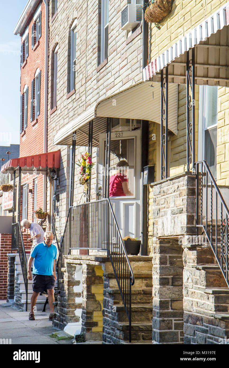 Baltimore houses in a row hires stock photography and images Alamy